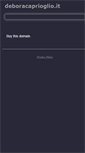 Mobile Screenshot of deboracaprioglio.it